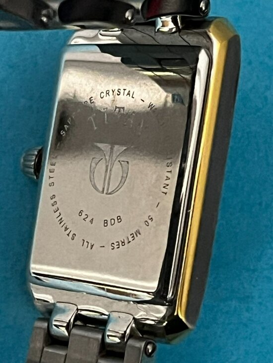 Titan Stainless tank Analog Square Men\'s Watch New Battery main image 12